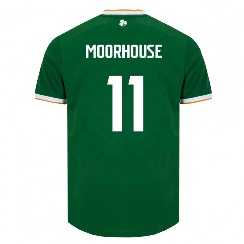 Danxen Women Ireland Jack Moorhouse #11 Dark Green White Home Jersey 26-28 T-Shirt