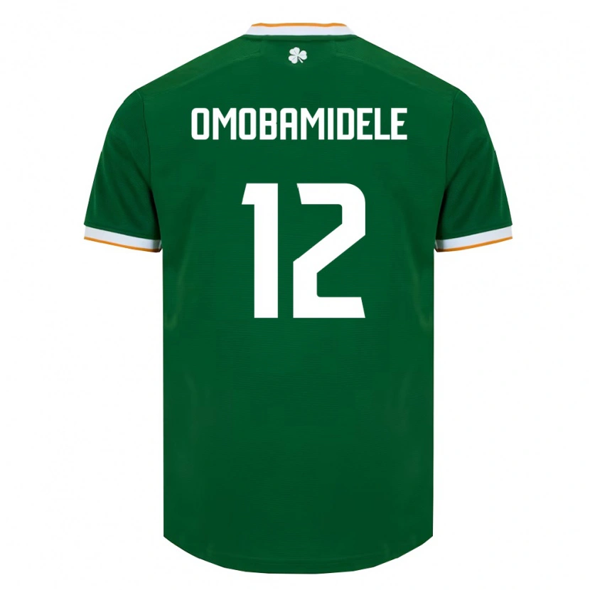 Danxen Women Ireland Andrew Omobamidele #12 Dark Green White Home Jersey 26-28 T-Shirt