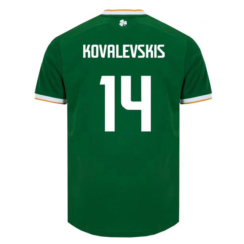 Danxen Women Ireland Max Kovalevskis #14 Dark Green White Home Jersey 26-28 T-Shirt