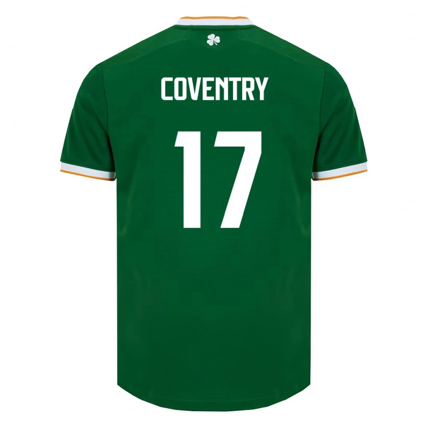 Danxen Women Ireland Conor Coventry #17 Dark Green White Home Jersey 26-28 T-Shirt