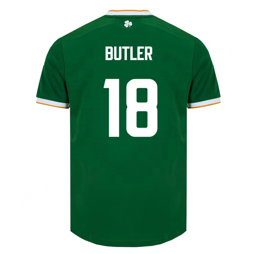 Danxen Women Ireland Ryan Butler #18 Dark Green White Home Jersey 26-28 T-Shirt