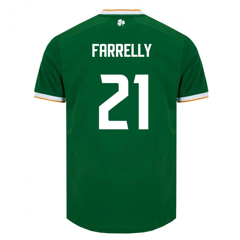 Danxen Women Ireland Sinead Farrelly #21 Dark Green White Home Jersey 26-28 T-Shirt