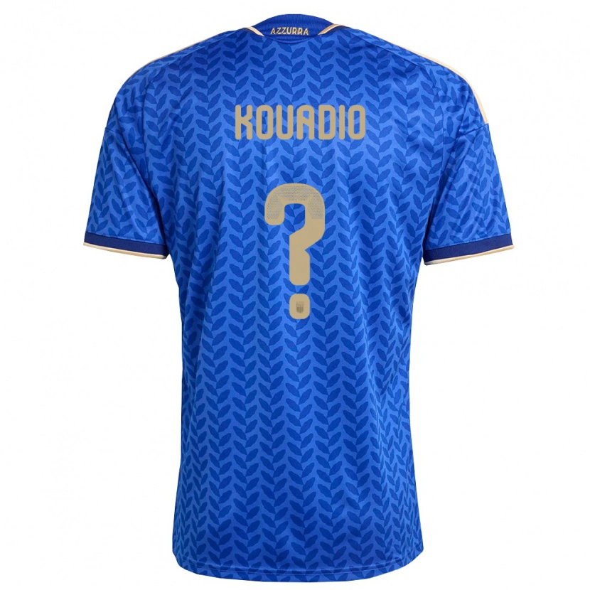 Danxen Women Italy Eddy Kouadio #0 Blue Navy Gold Home Jersey 26-28 T-Shirt