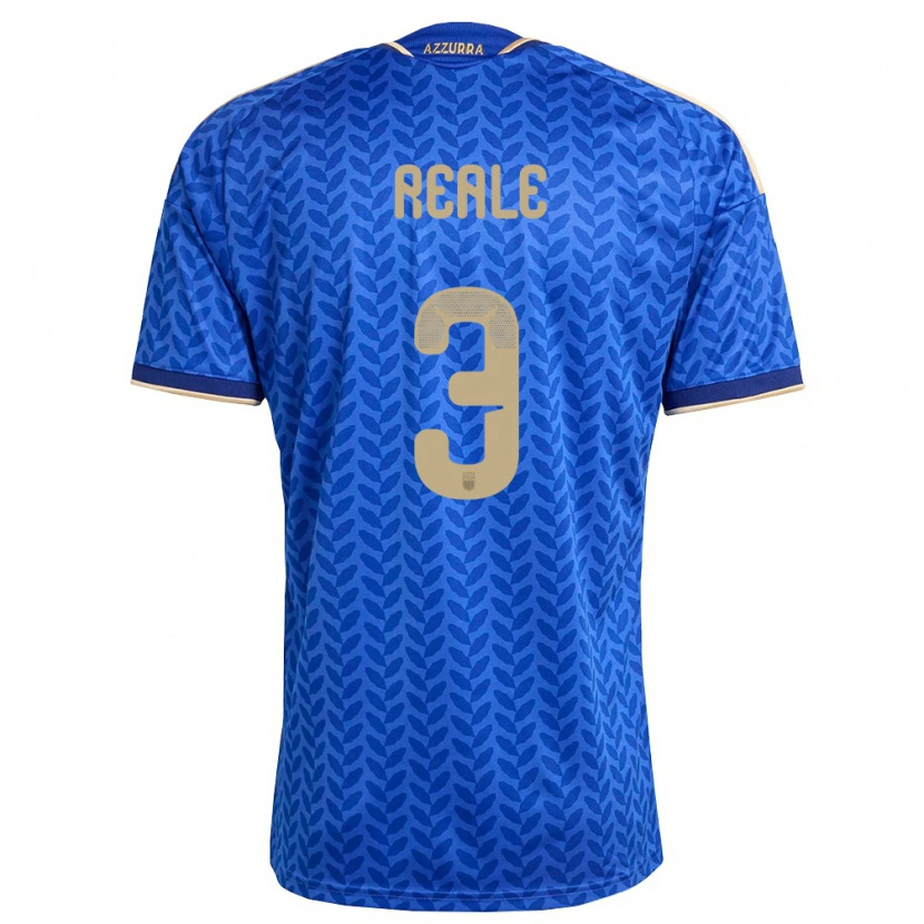 Danxen Women Italy Filippo Reale #3 Blue Navy Gold Home Jersey 26-28 T-Shirt