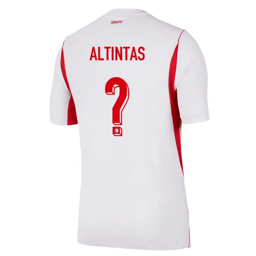 Danxen Women Turkey Benan Altıntaş #0 White Red Burgundy Away Jersey 26-28 T-Shirt