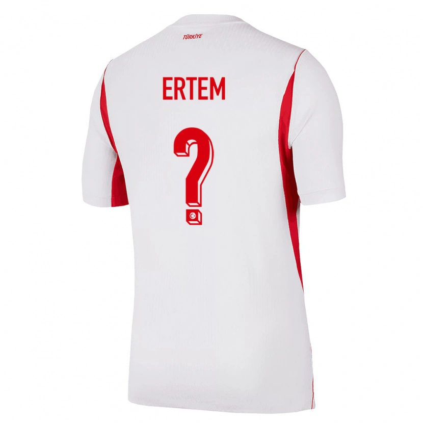 Danxen Women Turkey Oğuzhan Ertem #0 White Red Burgundy Away Jersey 26-28 T-Shirt