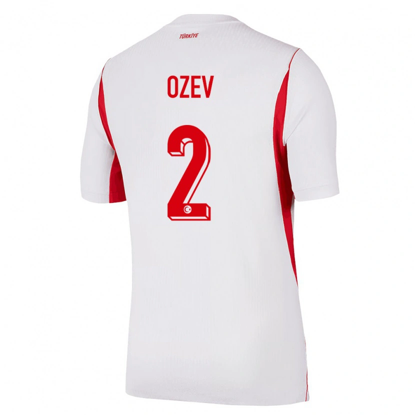 Danxen Women Turkey Ümran Özev #2 White Red Burgundy Away Jersey 26-28 T-Shirt