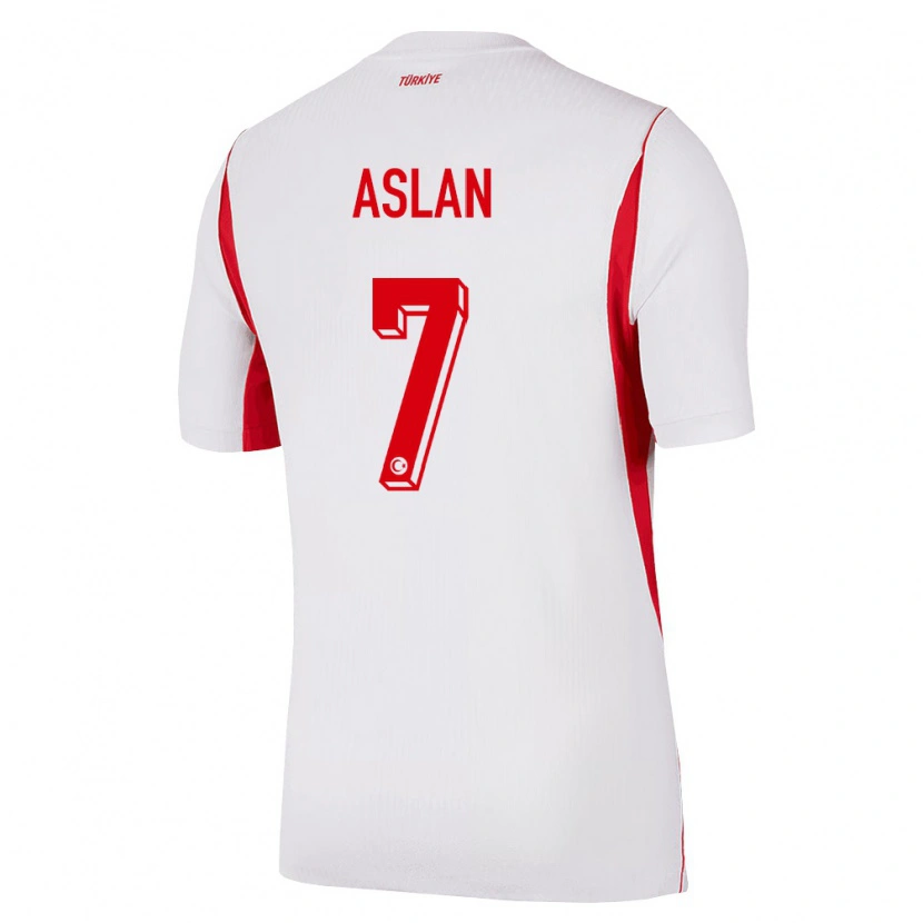 Danxen Women Turkey Berkay Aslan #7 White Red Burgundy Away Jersey 26-28 T-Shirt