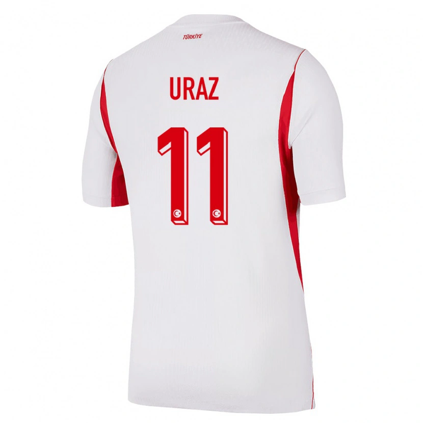 Danxen Women Turkey Yağmur Uraz #11 White Red Burgundy Away Jersey 26-28 T-Shirt