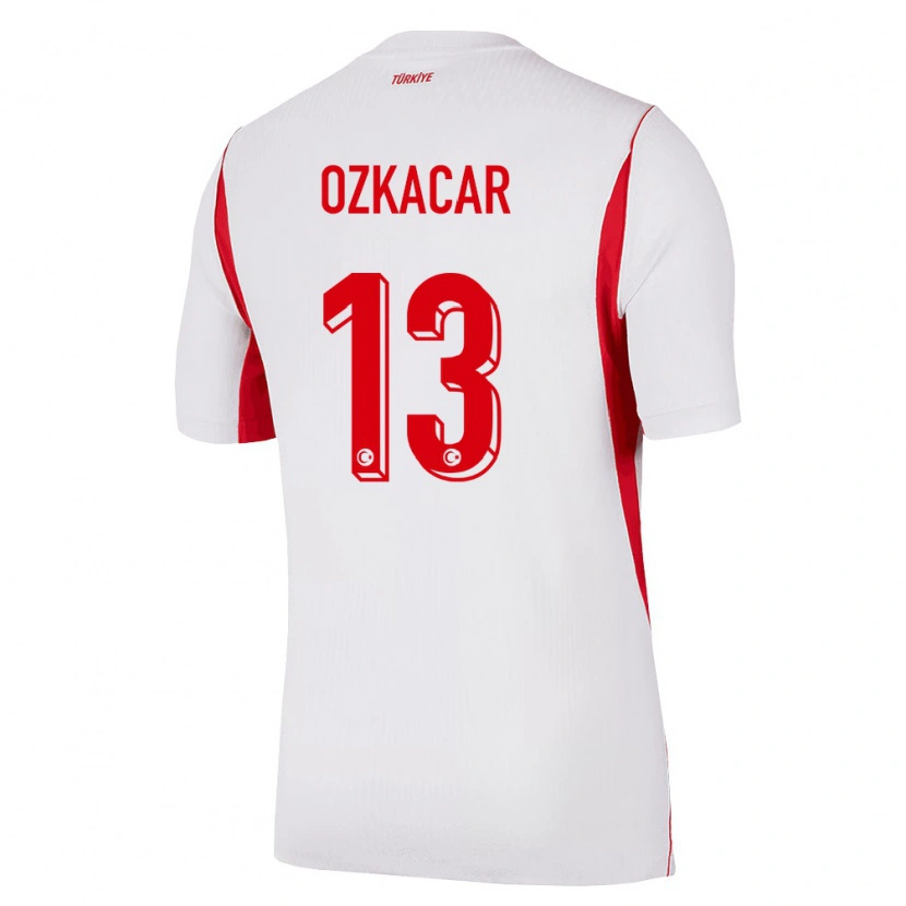 Danxen Women Turkey Cenk Özkacar #13 White Red Burgundy Away Jersey 26-28 T-Shirt