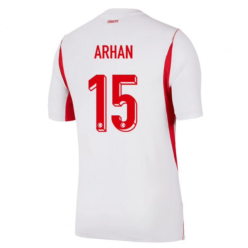 Danxen Women Turkey Derya Arhan #15 White Red Burgundy Away Jersey 26-28 T-Shirt