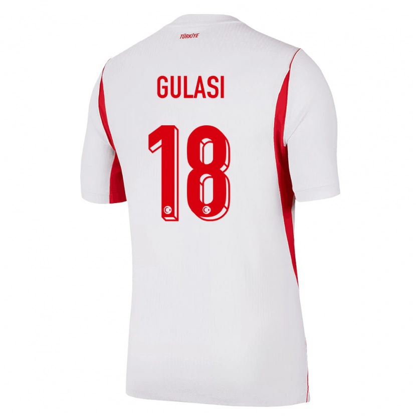 Danxen Women Turkey Ayman Gulasi #18 White Red Burgundy Away Jersey 26-28 T-Shirt