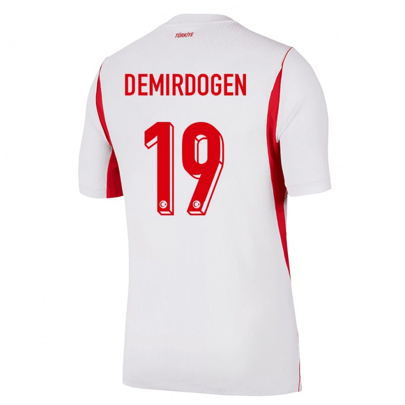Danxen Women Turkey Neslihan Demirdögen #19 White Red Burgundy Away Jersey 26-28 T-Shirt