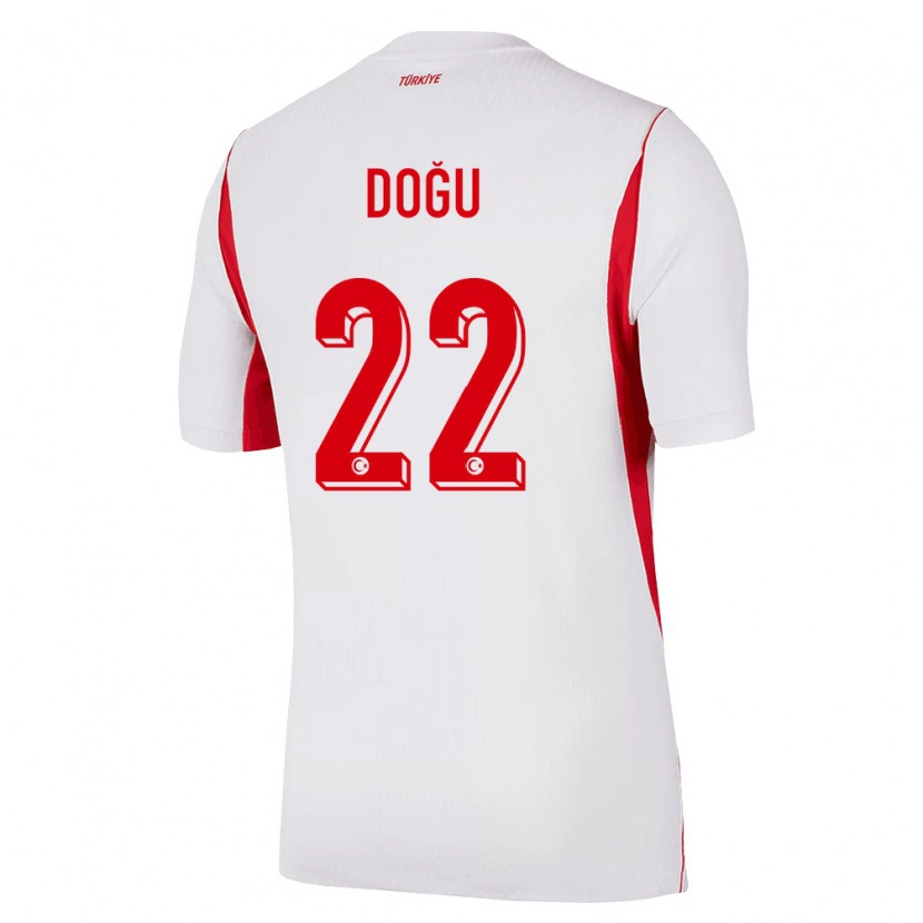 Danxen Women Turkey Necat Doğu #22 White Red Burgundy Away Jersey 26-28 T-Shirt