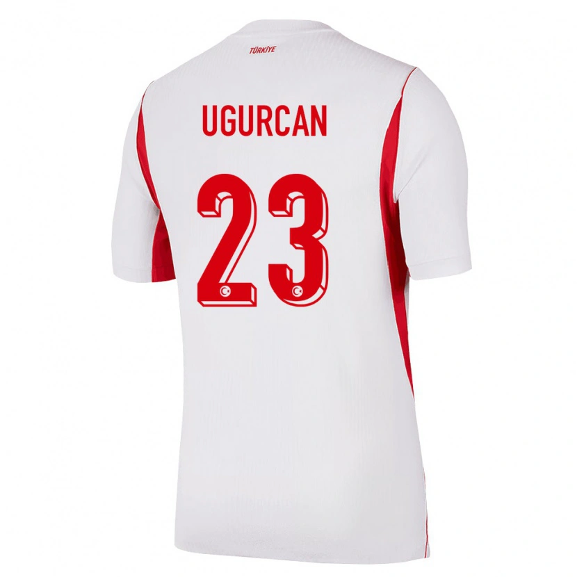 Danxen Women Turkey Uğurcan Çakır #23 White Red Burgundy Away Jersey 26-28 T-Shirt