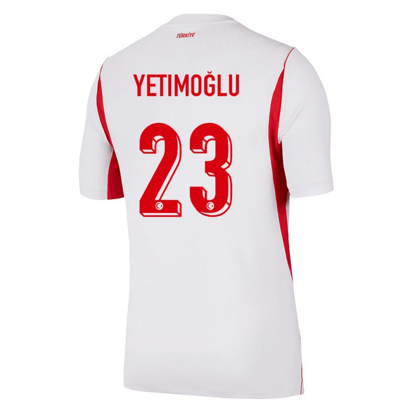 Danxen Women Turkey Yiğit Yetimoğlu #23 White Red Burgundy Away Jersey 26-28 T-Shirt