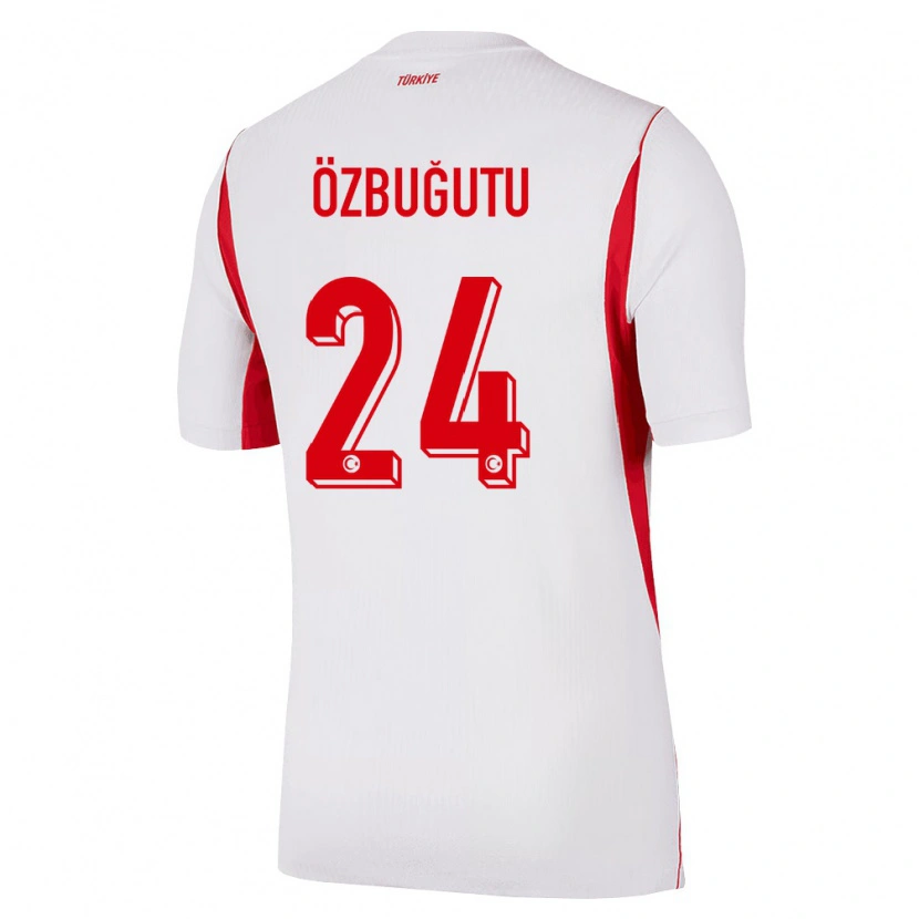 Danxen Women Turkey Ayaz Özbuğutu #24 White Red Burgundy Away Jersey 26-28 T-Shirt