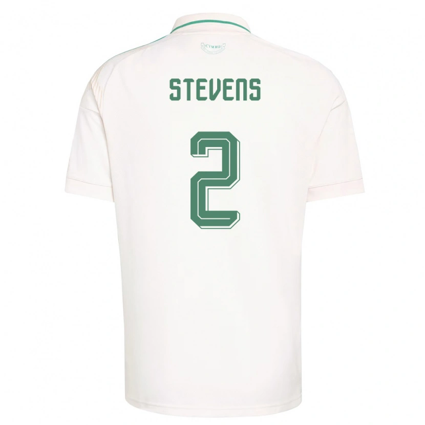 Danxen Women Wales Fin Stevens #2 White Brown Green Away Jersey 26-28 T-Shirt
