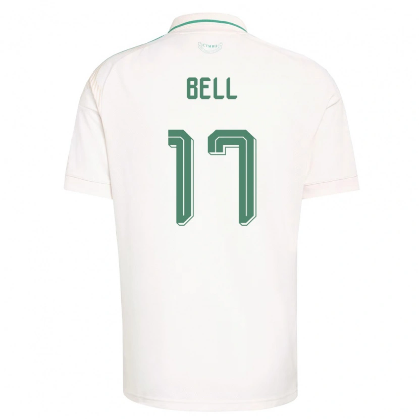 Danxen Women Wales Zac Bell #17 White Brown Green Away Jersey 26-28 T-Shirt