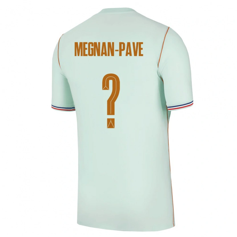 Danxen Women France Lacine Megnan-Pave #0 Green Gold Away Jersey 26-28 T-Shirt