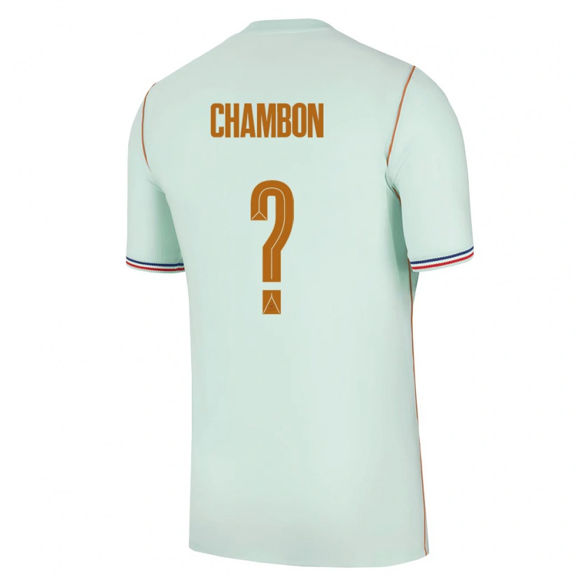 Danxen Women France Mathis Chambon #0 Green Gold Away Jersey 26-28 T-Shirt