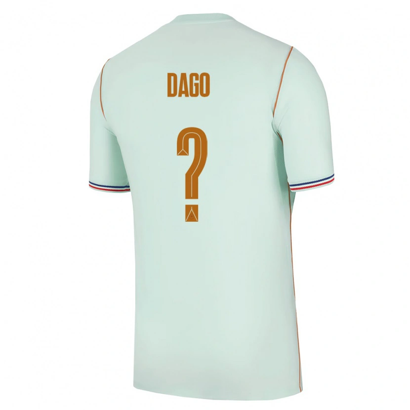 Danxen Women France Joshua Dago #0 Green Gold Away Jersey 26-28 T-Shirt