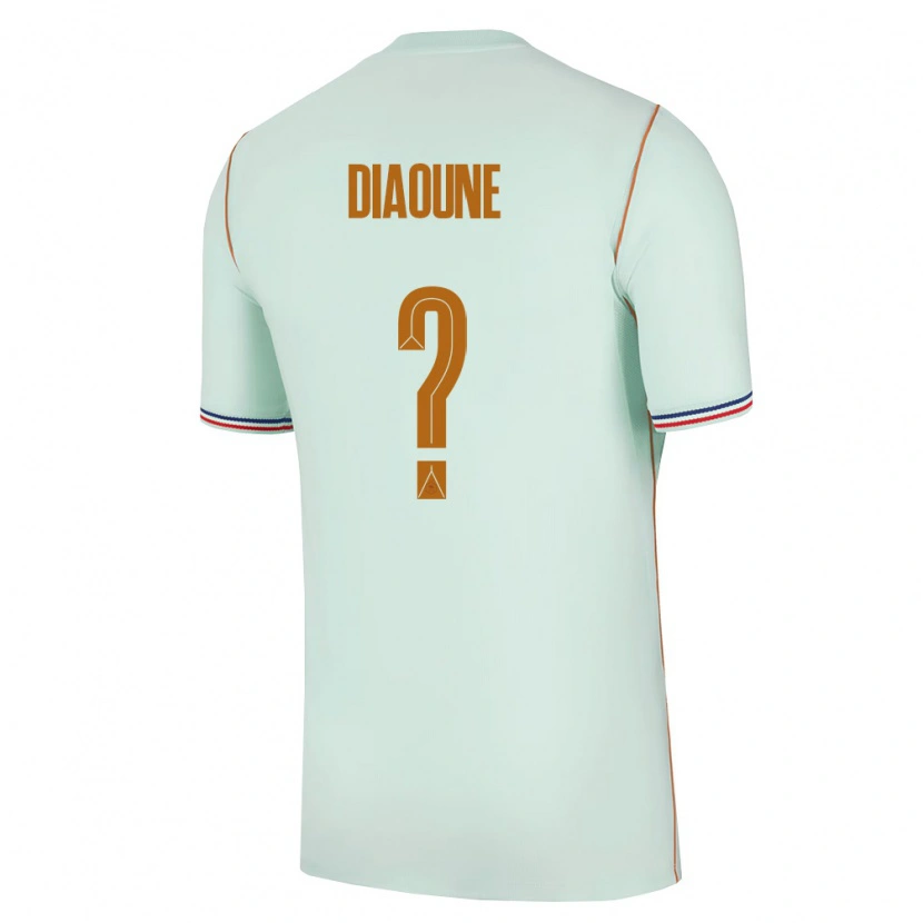 Danxen Women France Soriba Diaoune #0 Green Gold Away Jersey 26-28 T-Shirt