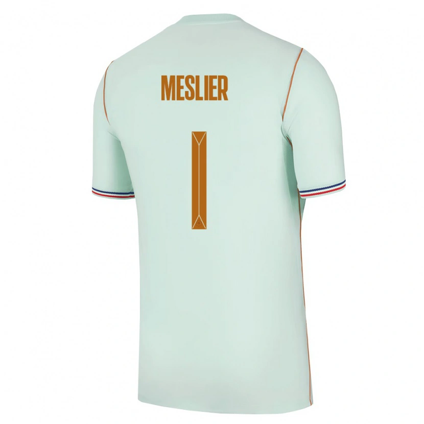 Danxen Women France Illan Meslier #1 Green Gold Away Jersey 26-28 T-Shirt