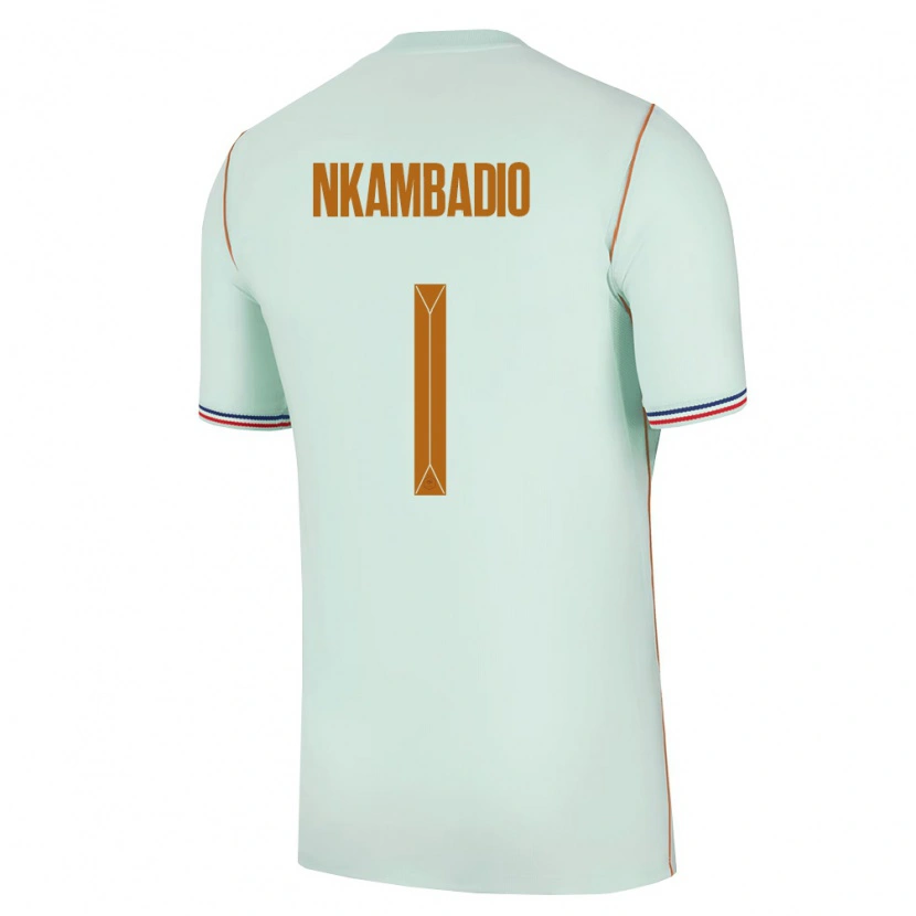 Danxen Women France Obed Nkambadio #1 Green Gold Away Jersey 26-28 T-Shirt