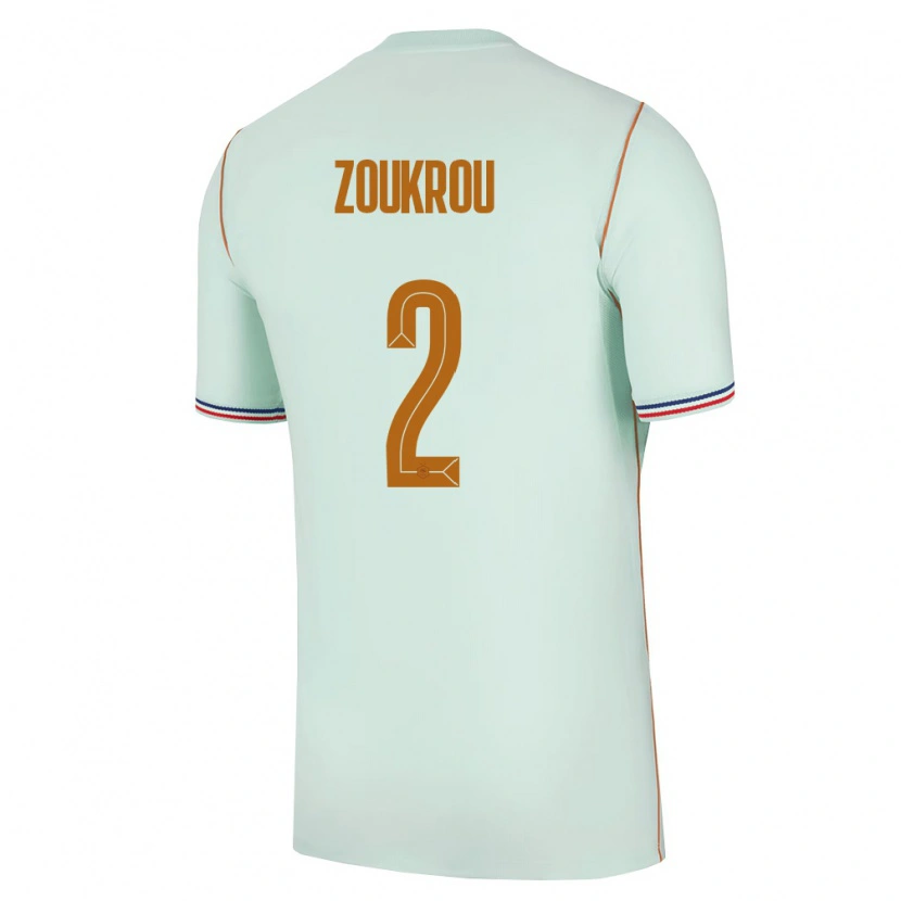 Danxen Women France Tanguy Zoukrou #2 Green Gold Away Jersey 26-28 T-Shirt