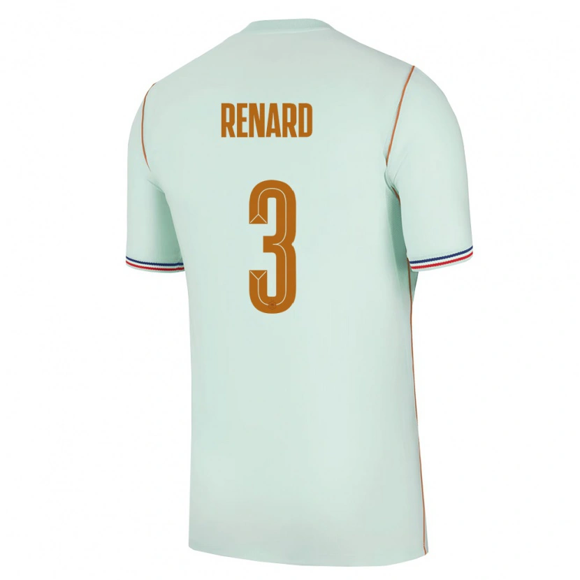Danxen Women France Wendie Renard #3 Green Gold Away Jersey 26-28 T-Shirt