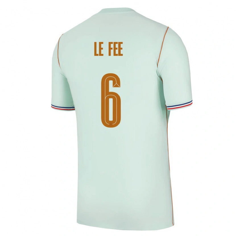 Danxen Women France Enzo Le Fee #6 Green Gold Away Jersey 26-28 T-Shirt
