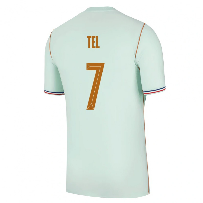 Danxen Women France Mathys Tel #7 Green Gold Away Jersey 26-28 T-Shirt