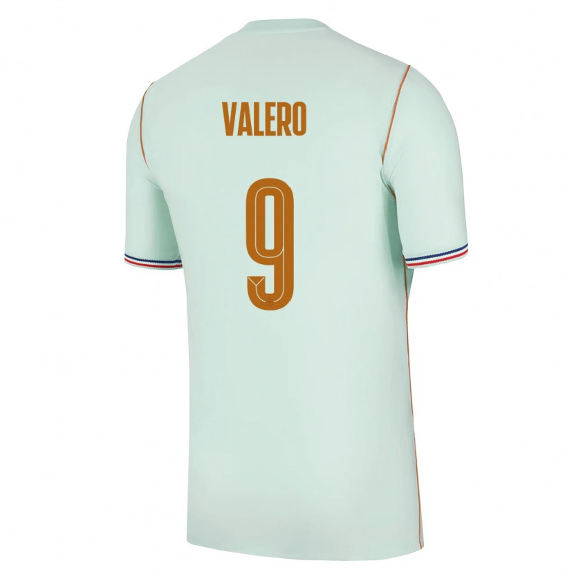 Danxen Women France Antoine Valero #9 Green Gold Away Jersey 26-28 T-Shirt