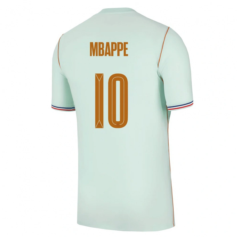 Danxen Women France Kylian Mbappé #10 Green Gold Away Jersey 26-28 T-Shirt