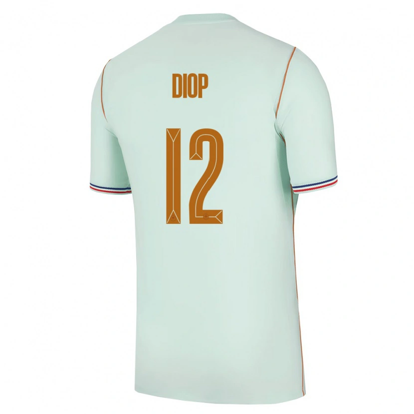 Danxen Women France Sofiane Diop #12 Green Gold Away Jersey 26-28 T-Shirt