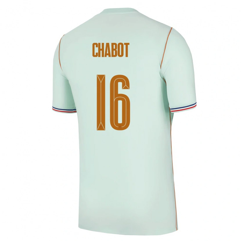 Danxen Women France Max-Edgar Chabot #16 Green Gold Away Jersey 26-28 T-Shirt