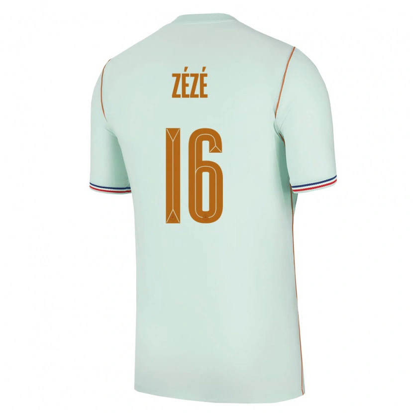 Danxen Women France Yanel Zézé #16 Green Gold Away Jersey 26-28 T-Shirt