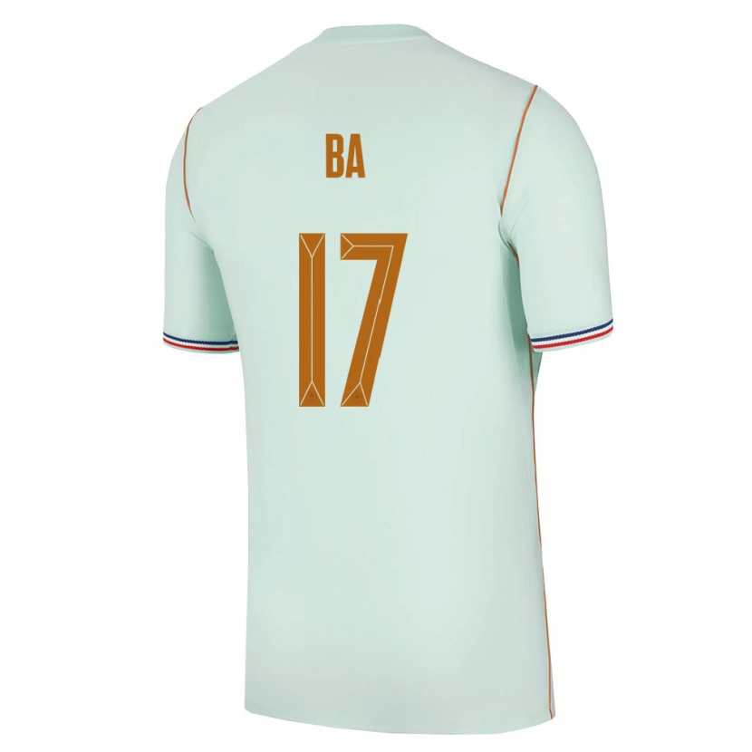 Danxen Women France Abdoullah Ba #17 Green Gold Away Jersey 26-28 T-Shirt