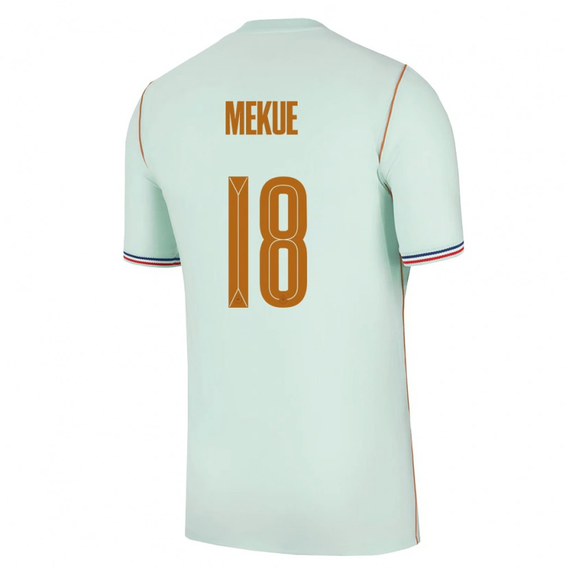 Danxen Women France Florian Mekue #18 Green Gold Away Jersey 26-28 T-Shirt