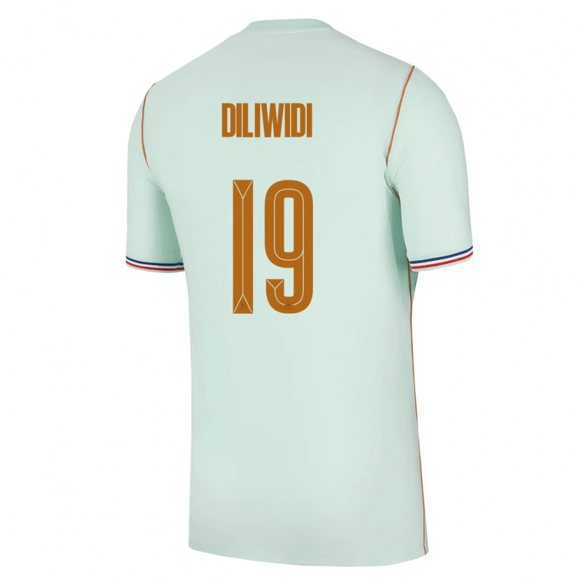Danxen Women France Kembo Diliwidi #19 Green Gold Away Jersey 26-28 T-Shirt