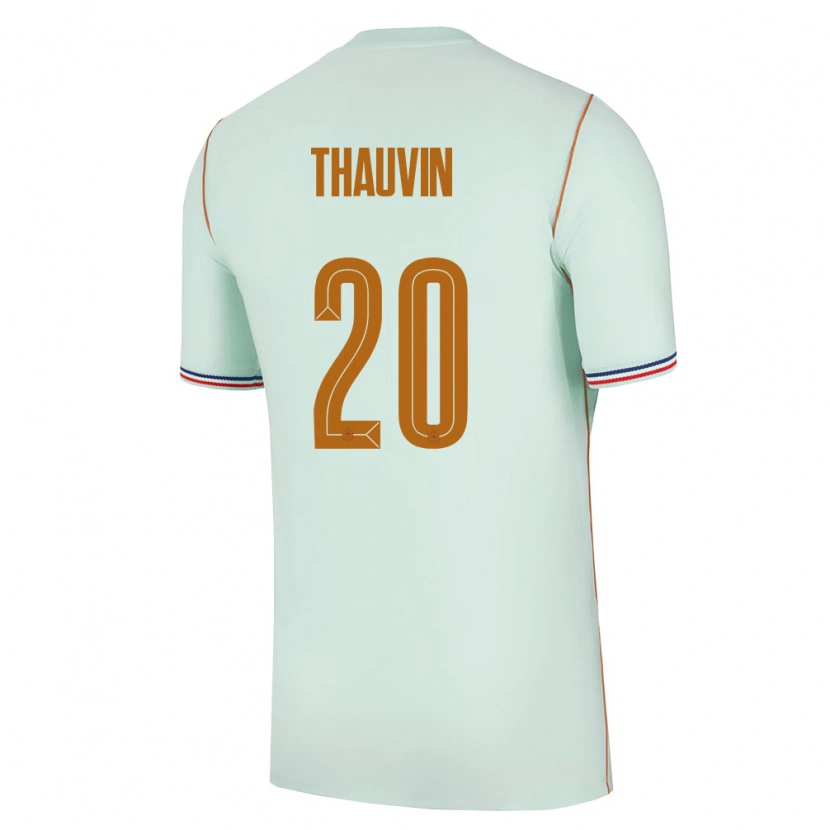 Danxen Women France Florian Thauvin #20 Green Gold Away Jersey 26-28 T-Shirt
