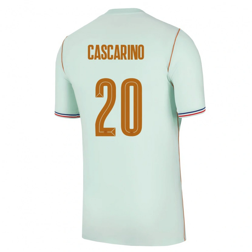 Danxen Women France Delphine Cascarino #20 Green Gold Away Jersey 26-28 T-Shirt