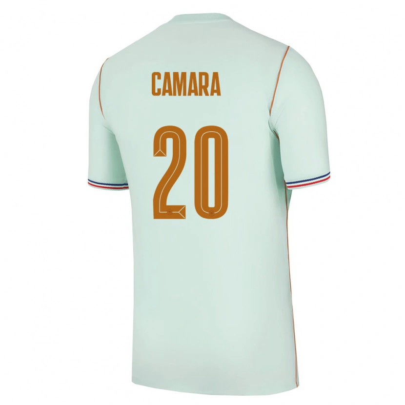Danxen Women France Ousmane Camara #20 Green Gold Away Jersey 26-28 T-Shirt