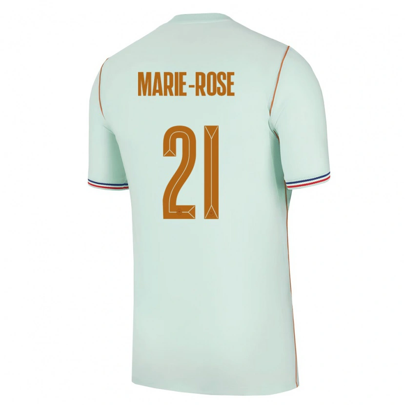Danxen Women France Ylann Marie-Rose #21 Green Gold Away Jersey 26-28 T-Shirt