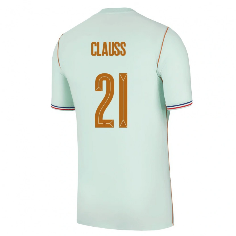 Danxen Women France Jonathan Clauss #21 Green Gold Away Jersey 26-28 T-Shirt