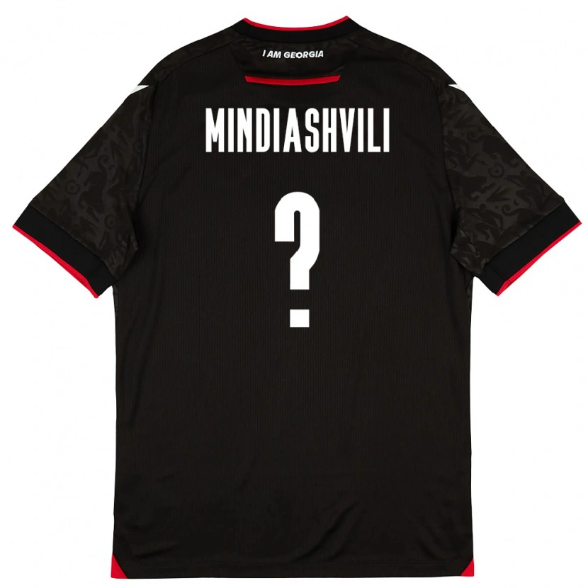 Danxen Women Georgia Tornike Mindiashvili #0 Black White Red Away Jersey 26-28 T-Shirt