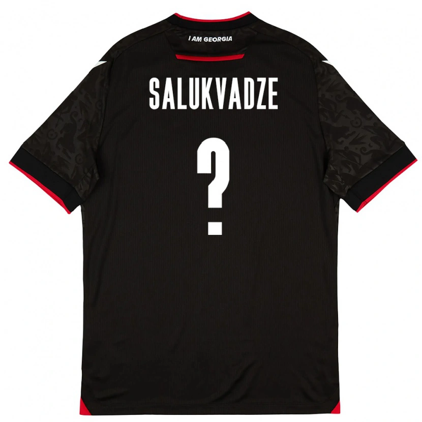 Danxen Women Georgia Luka Salukvadze #0 Black White Red Away Jersey 26-28 T-Shirt