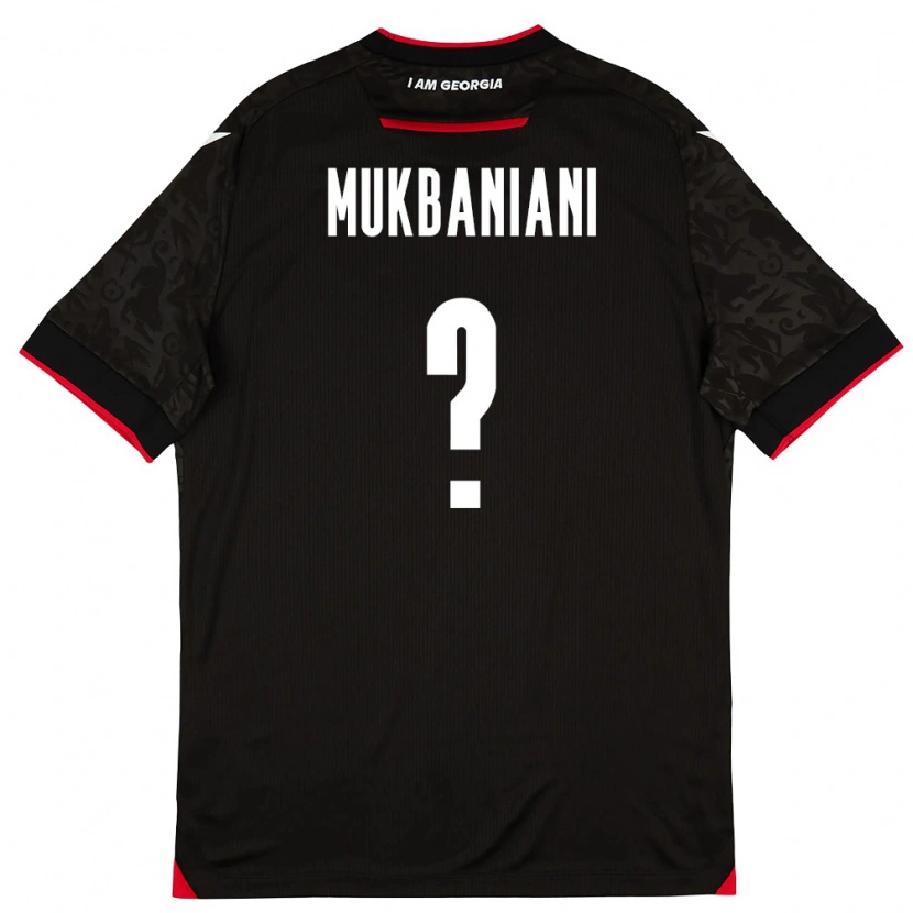 Danxen Women Georgia Givi Mukbaniani #0 Black White Red Away Jersey 26-28 T-Shirt