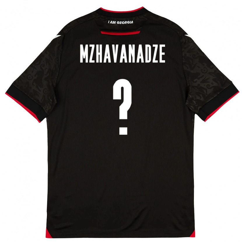 Danxen Women Georgia Giorgi Mzhavanadze #0 Black White Red Away Jersey 26-28 T-Shirt